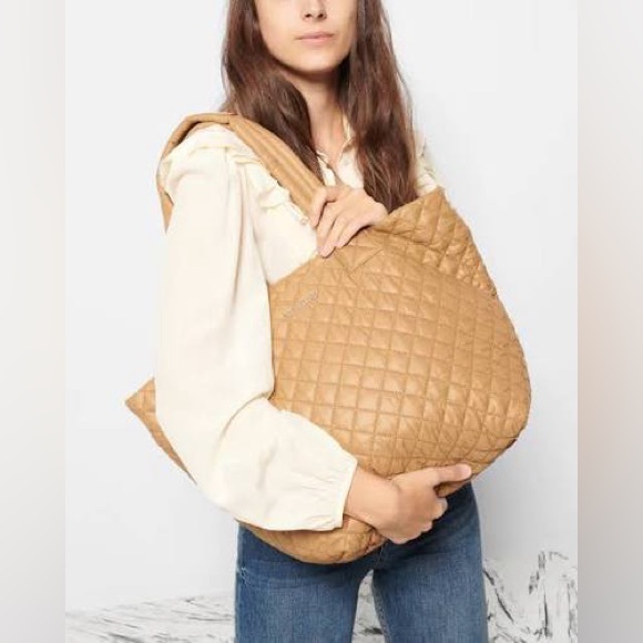 MZ Wallace Handbags - MZ Wallace Medium Metro Tote Deluxe - Caramel ** Please read